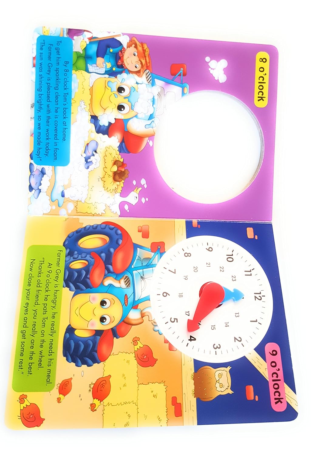 Telling The Time Book - Tom The Tractor