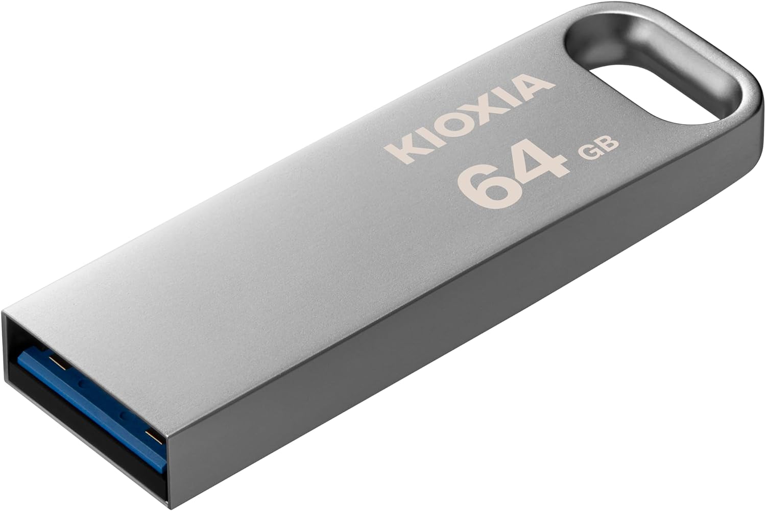 Kioxia LU366S064GG4 USB ThumbDrive U366 Slim Metal Flash Drive, USB 3.2, 64GB