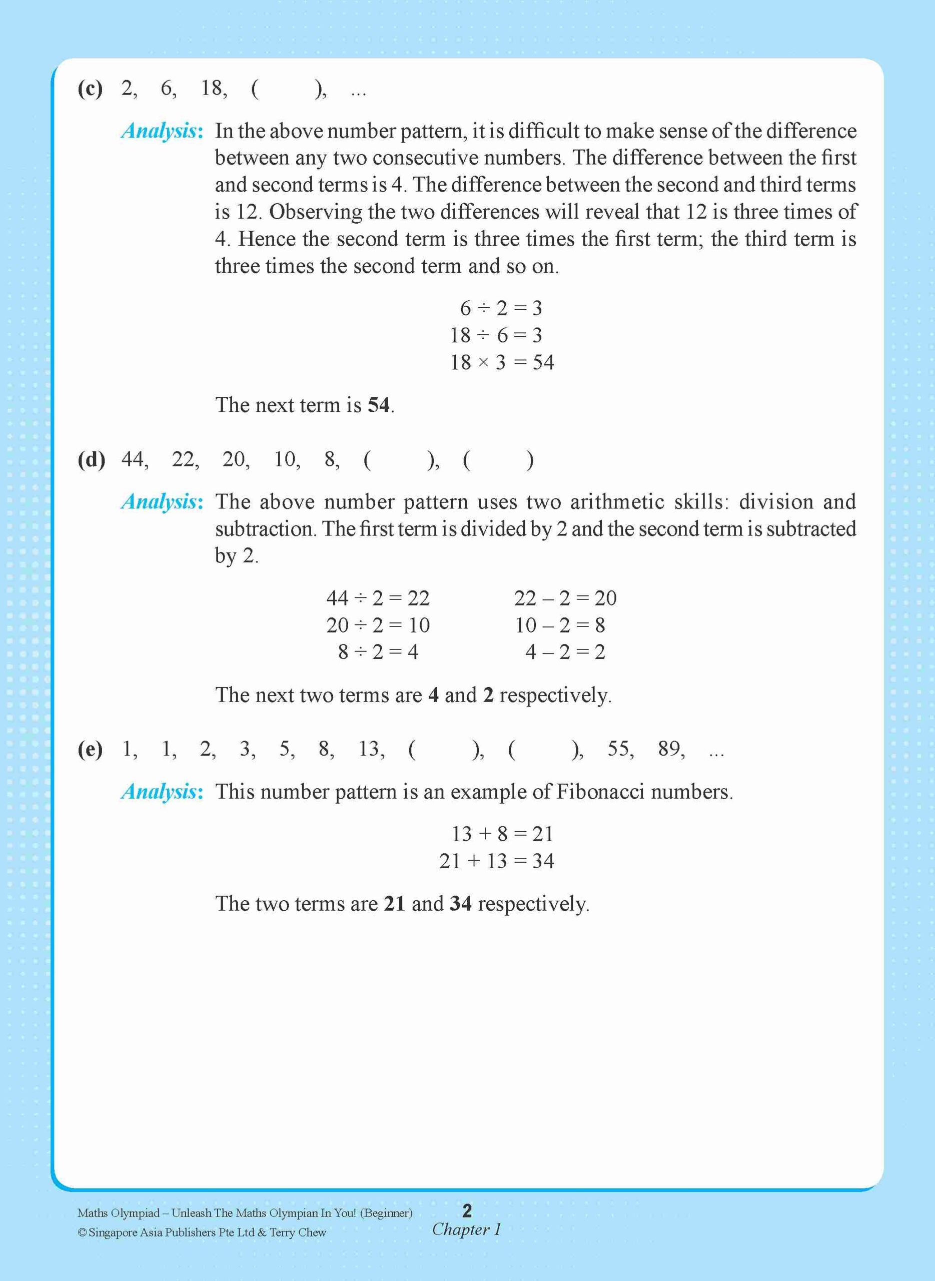 Maths Olympiad Beginner (Primary 3&4, suitable for 9-10 years old)