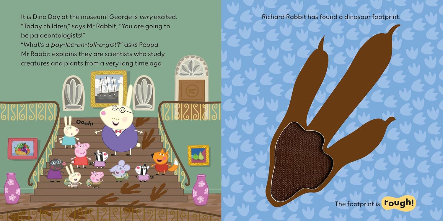 Peppa Pig: George’s Dino Day: A Touch-and-Feel Playbook (Board Book – Touch & Feel)