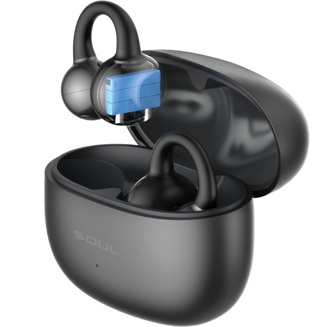 Soul S-live Clip Premium Wireless Air Conduction Ear Sound Clips - Black
