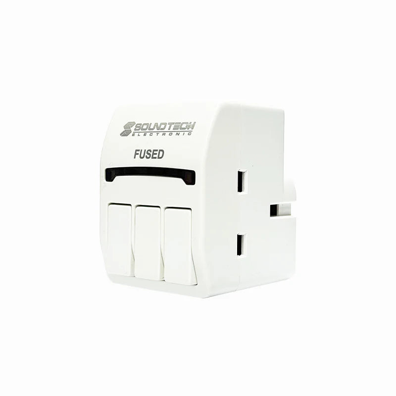 SoundTeoh PP-51 3 Way Adaptor with 3 Switches.