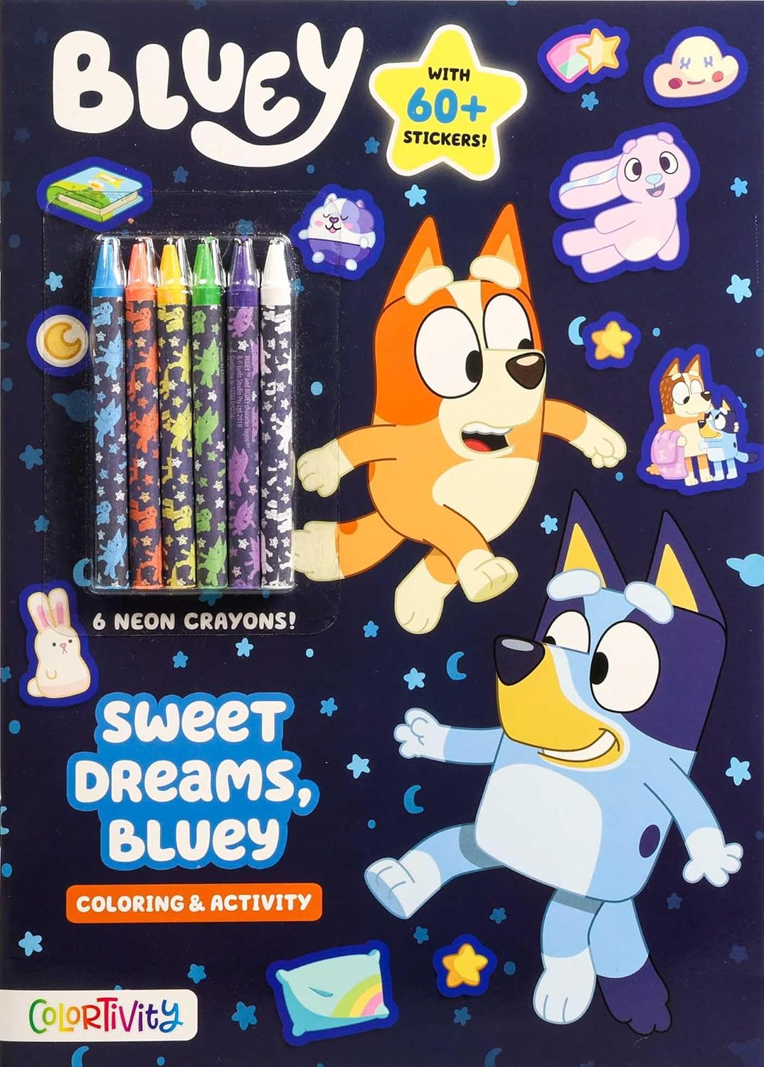 Bluey: Sweet Dreams, Bluey (Color & Activity with Crayons) Paperback