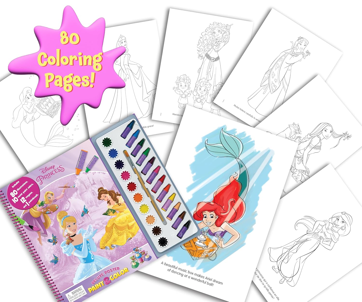Disney Princess Deluxe Poster Paint & Color