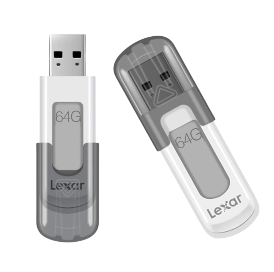 Lexar JumpDrive V100 USB 3.2 Gen 1 Flash Drive 64GB Dual Pack