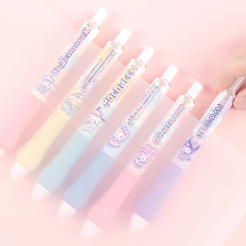  Sanrio Characters Retractable Gel Pen Set 0.5mm - 6pcs Set 