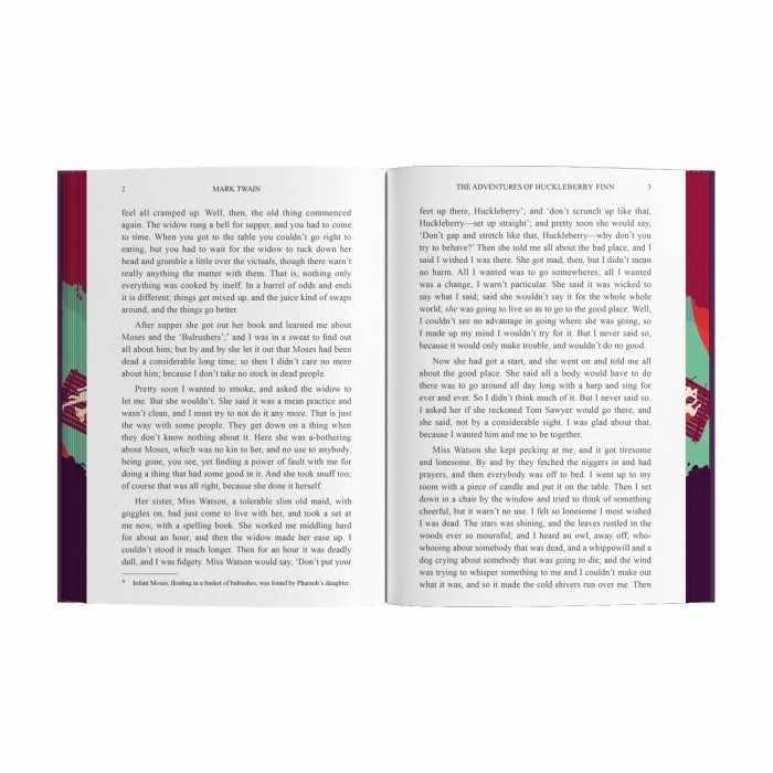 The Adventures of Huckleberry Finn by Mark Twain (Deluxe Hardback Sprayed Edge Edition)