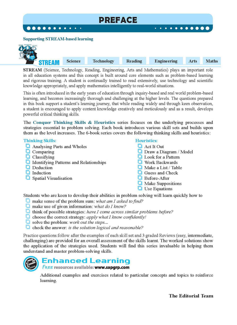 Conquer Thinking Skills & Heuristics Workbook 3
