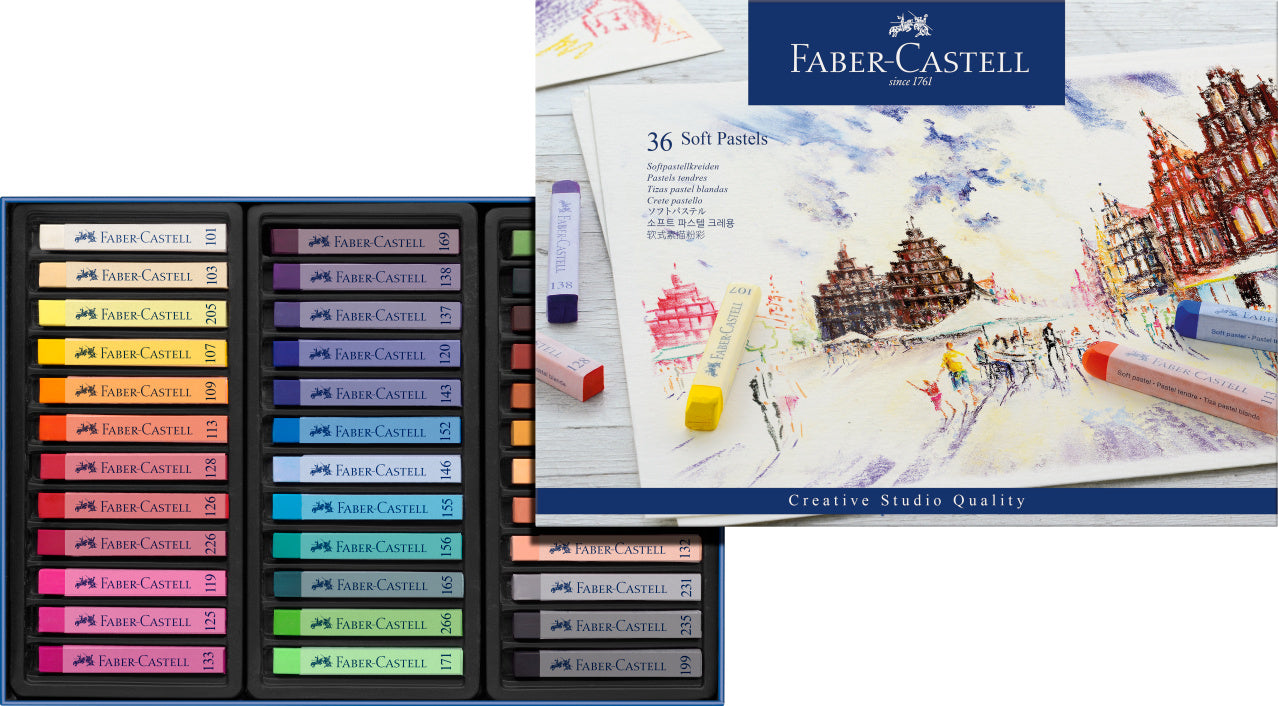 Faber-Castell Creative Studio Soft Pastel, Full Length 36 Colours-128336