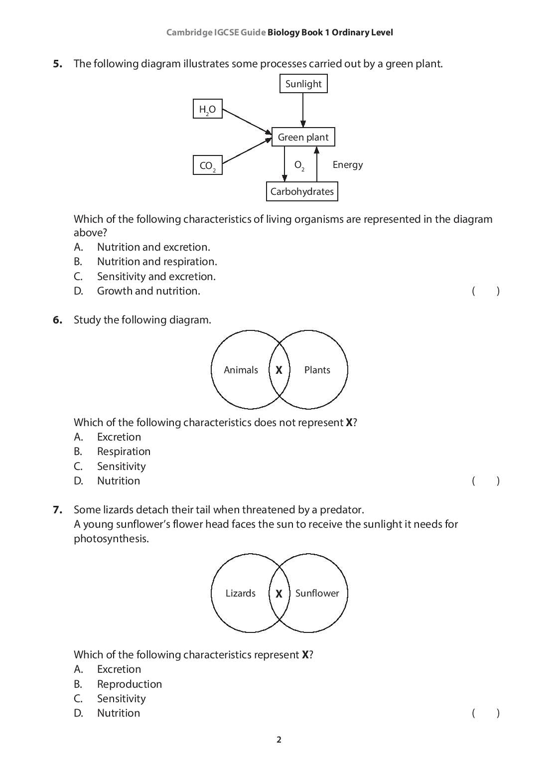 IGCSE Guide Biology Book 1 – Ordinary Level