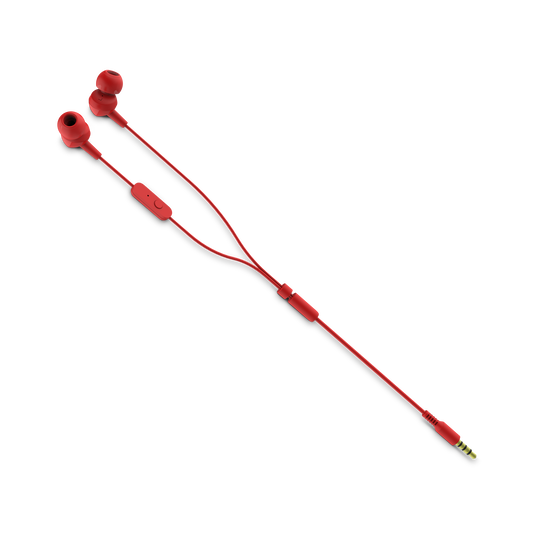 JBL C150SI In Ear Headphones With Mic - Red