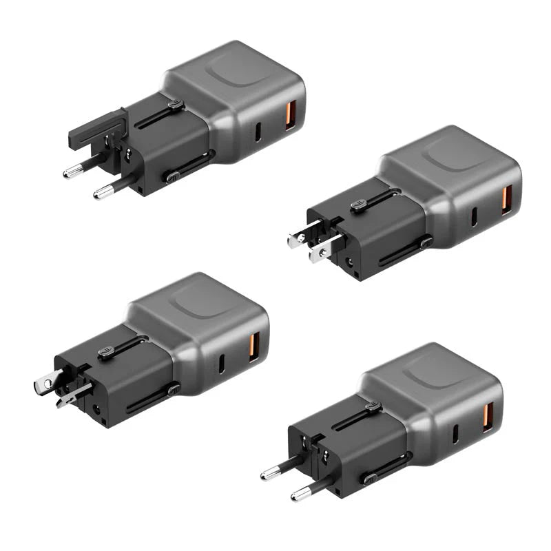 Energea TravelGo 35W Travel Adapter (Gunmetal)