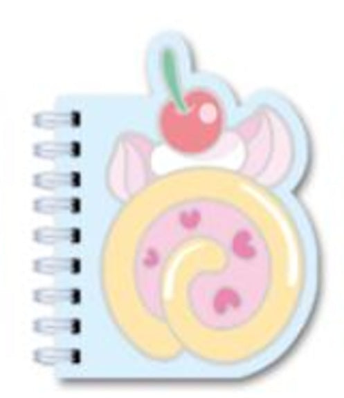 Assorted A6 Spiral Notebook 60S - Cake Design