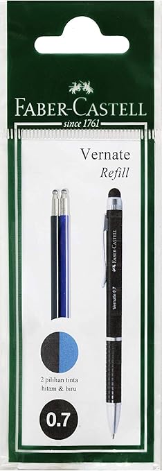 Faber-Castell Vernate Refill in Ball Pen, Blue &  Black Ink-848503