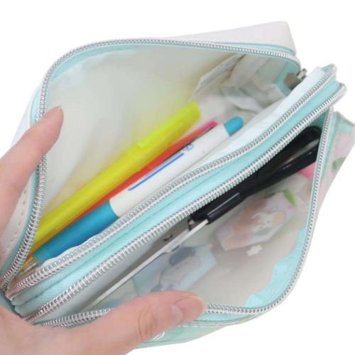 Double Zip Pen Pouch - Mochi
