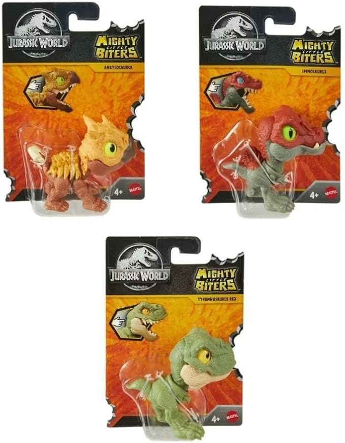 MATTEL JURASSIC WORLD MIGHTY LITTLE BITERS ASSORTED