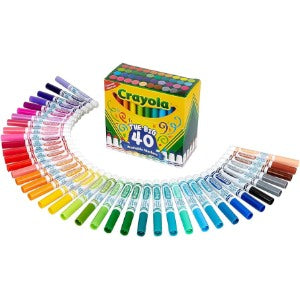 CRAYOLA U/C W.MARKERS 40'S-BROAD 587858