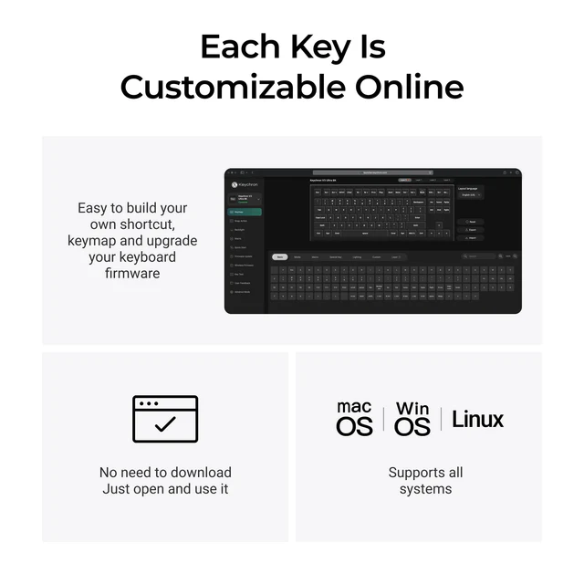 Keychron V3 Ultra 8K Wireless Custom Mechanical Keyboard - Red