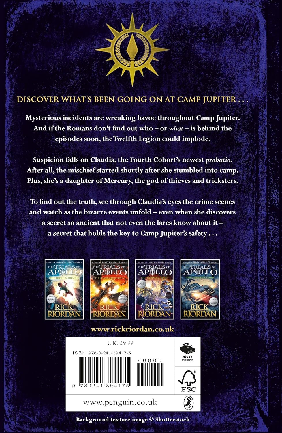 Camp Jupiter Classified: A Probatio's Journal (Hardcover)