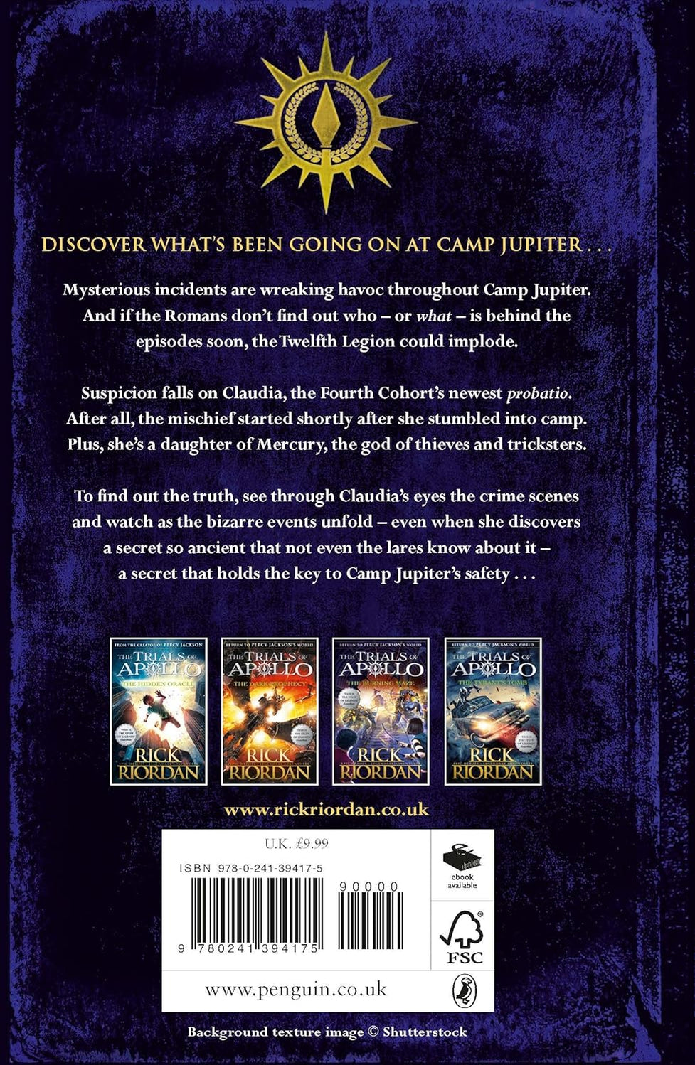 Camp Jupiter Classified: A Probatio's Journal (Hardcover)