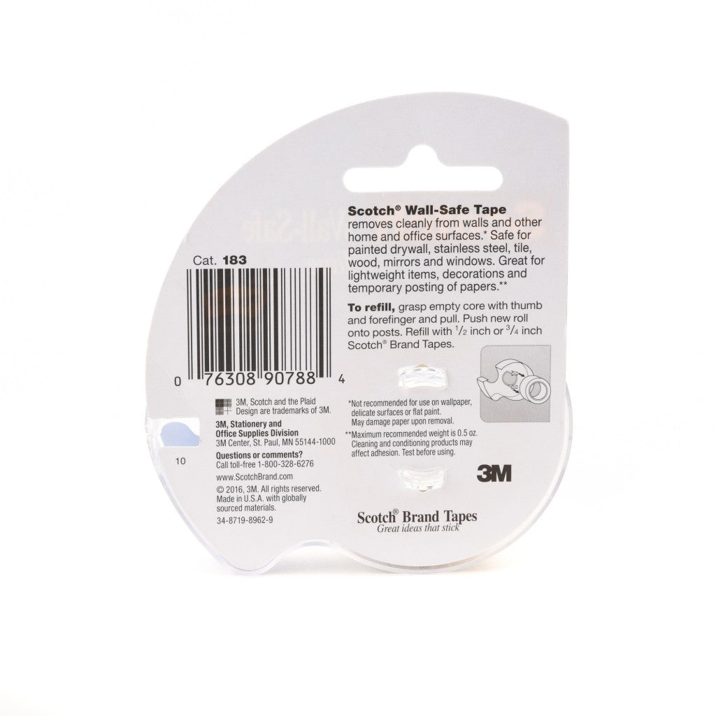 Scotch® 183 Wall Safe Tape, 3/4" X 650"