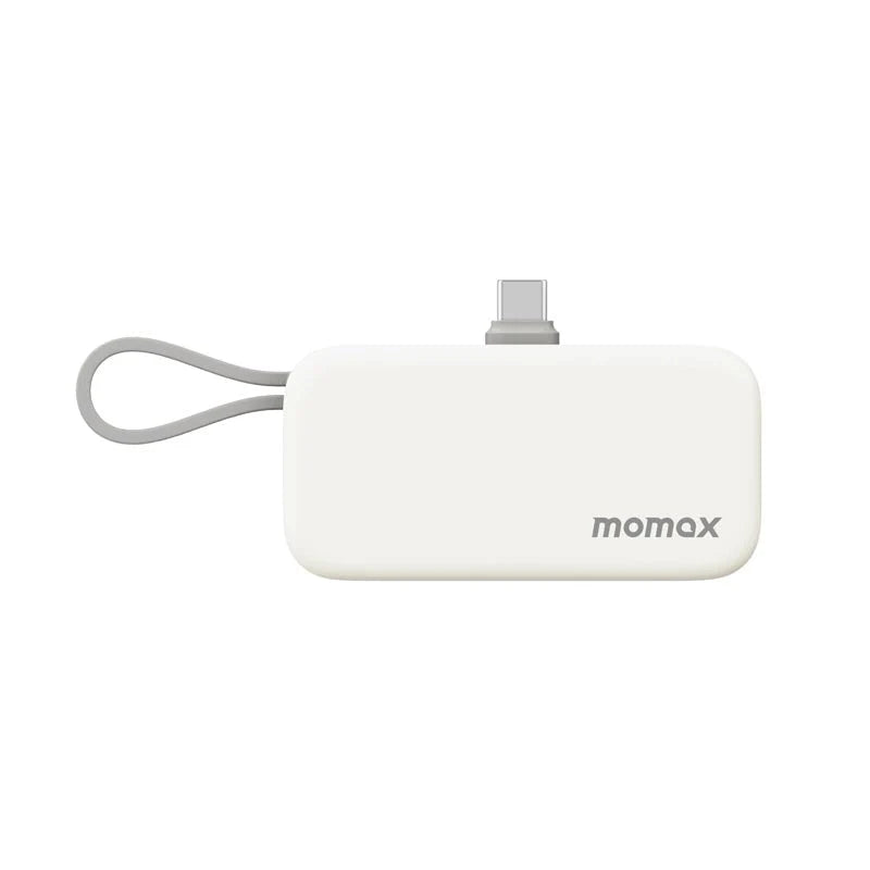 Momax IP130W 5000mAh PD20W 3-In-1 Built-in USB-C Powerbank - White