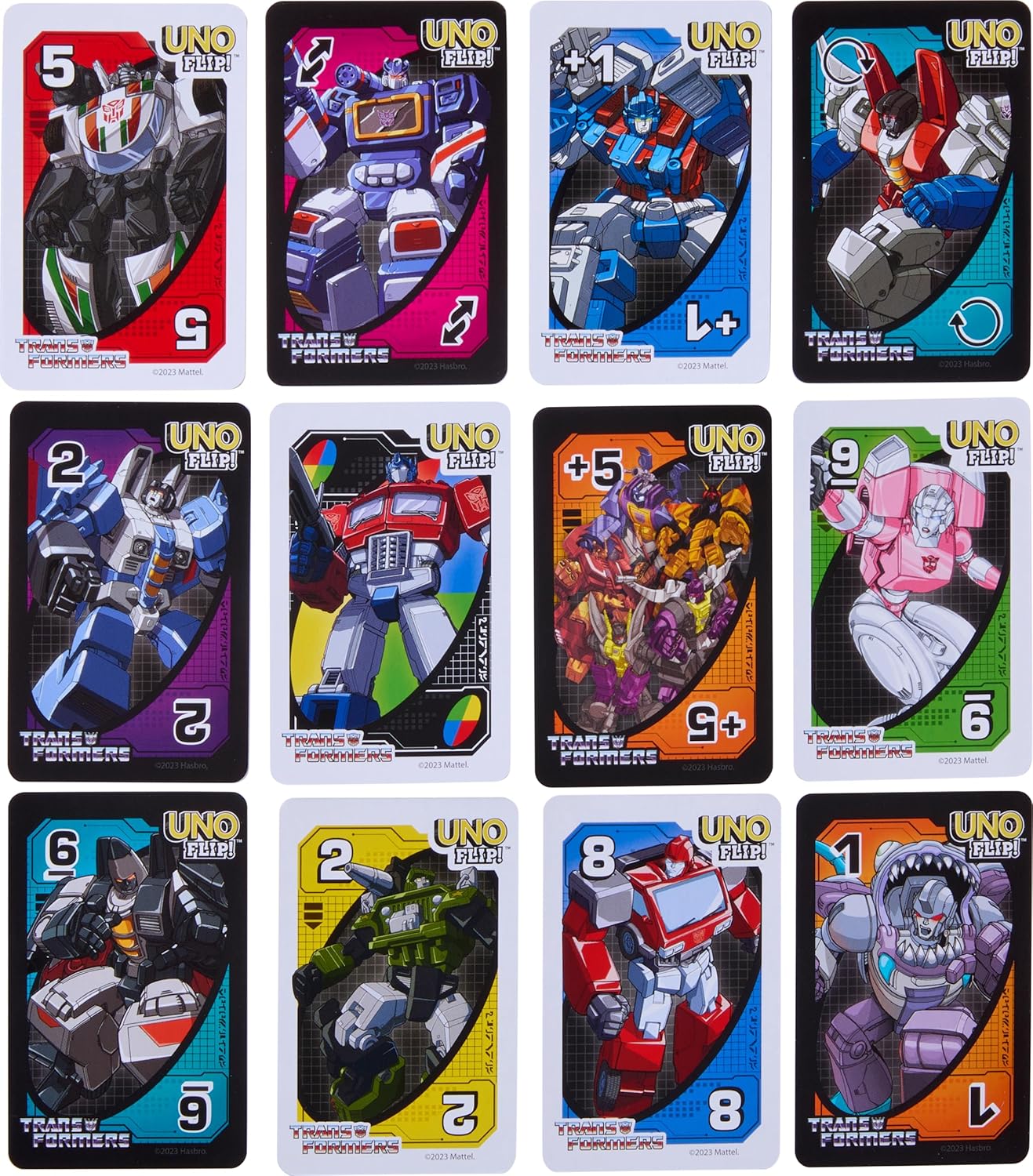 MATTEL UNO FLIP TRANSFORMERS
