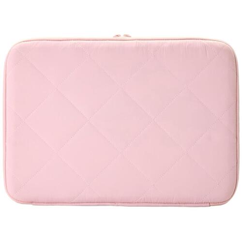 ELECOM PC Inner Bag Quilted Inner Case Cross Stitch 14-inch Macaron Pink