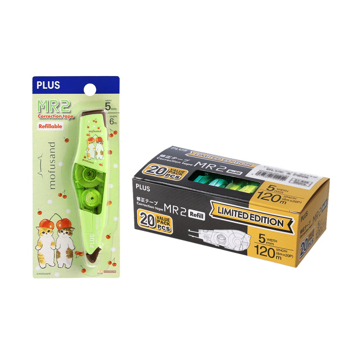 PLUS MR2 Correction Tape Set Mofusand +20P Refills GR 52792+20p