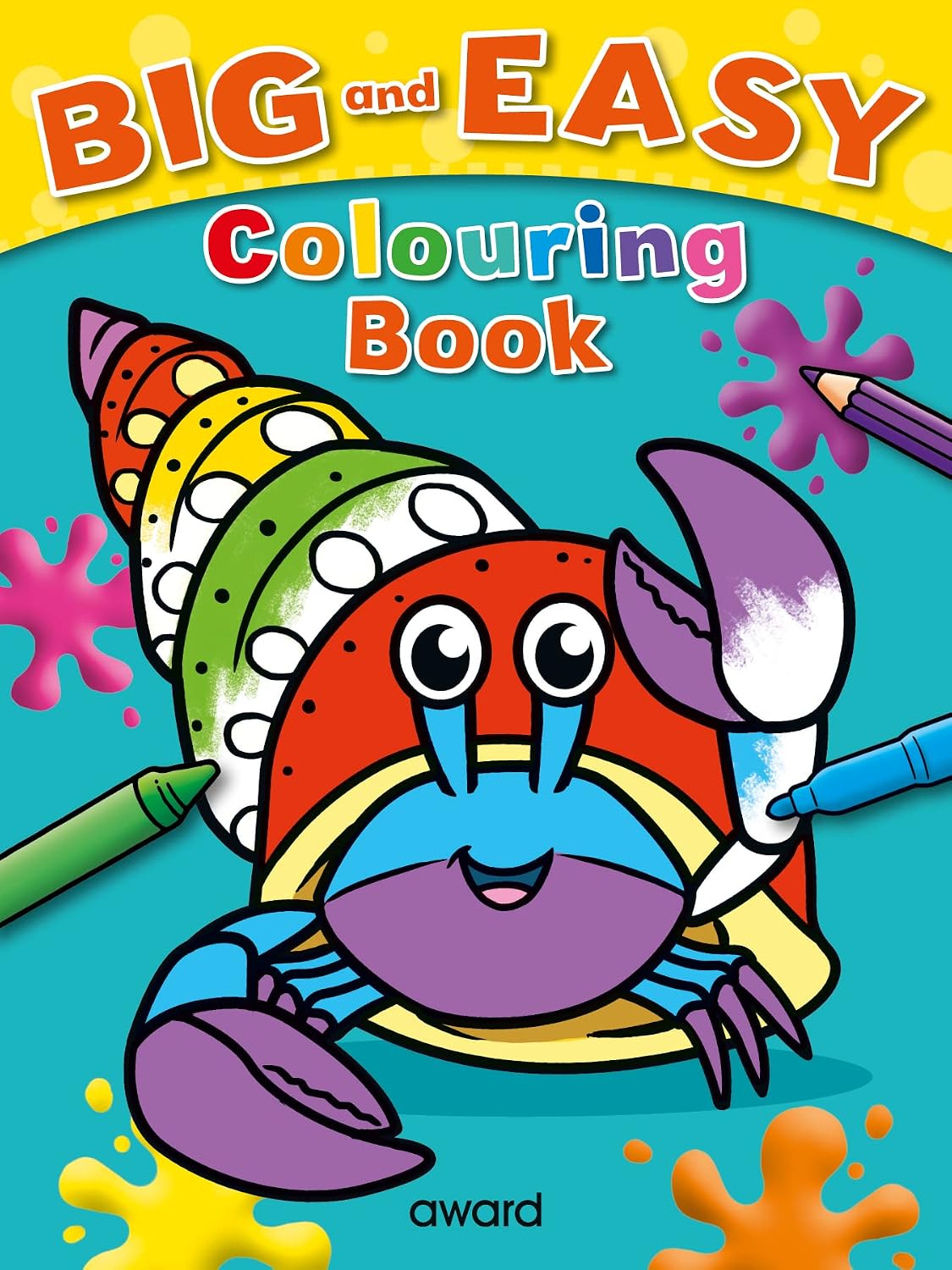 Big & Easy Colouring Books: Crab (Paperback)