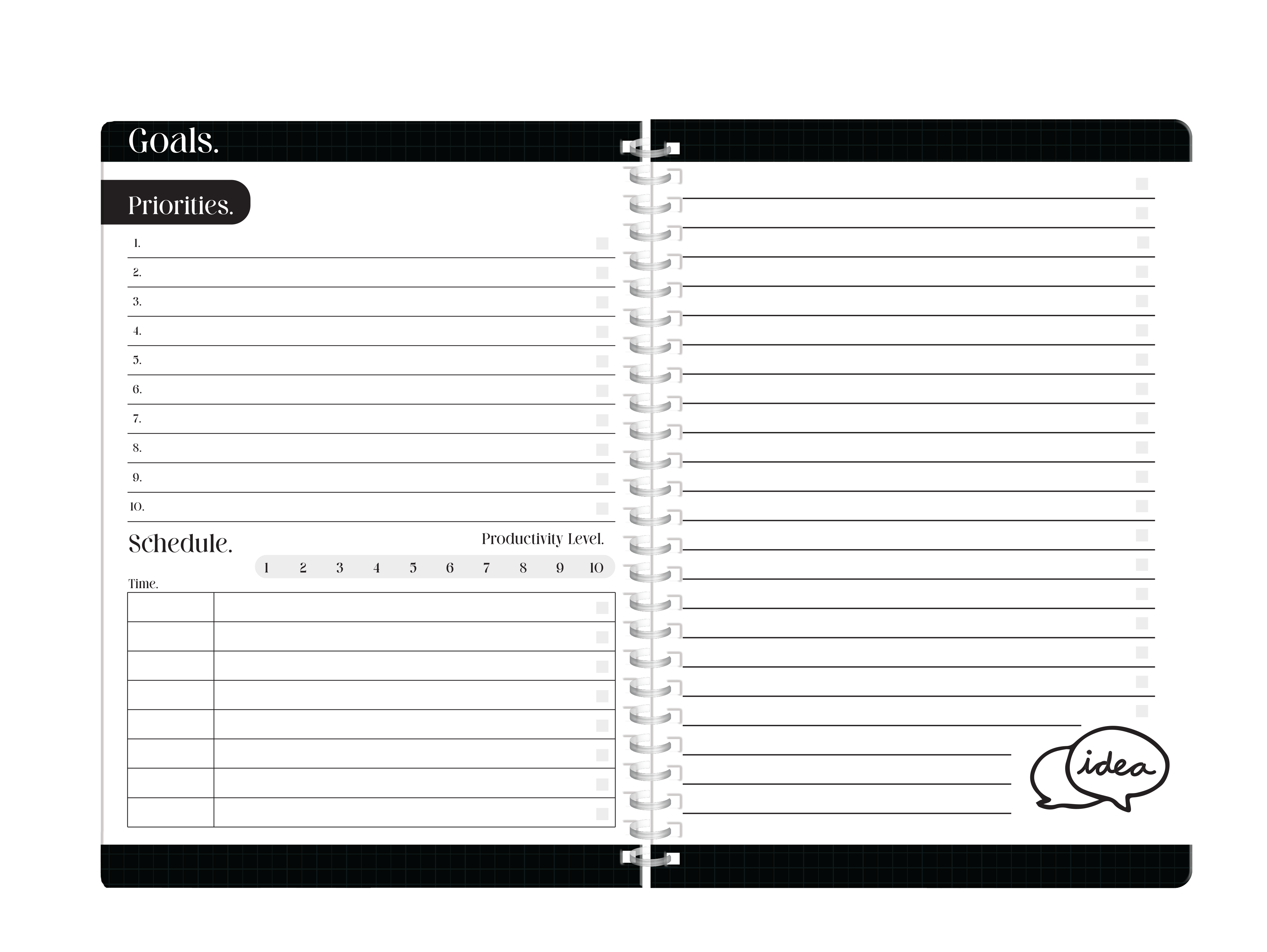 Undated Planner Notebook'25 Success A5