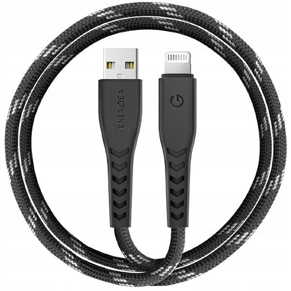 Energea Kabel Nyloflex USB Lightning Charge and Sync C89 Mfi 1.5m Czarny/