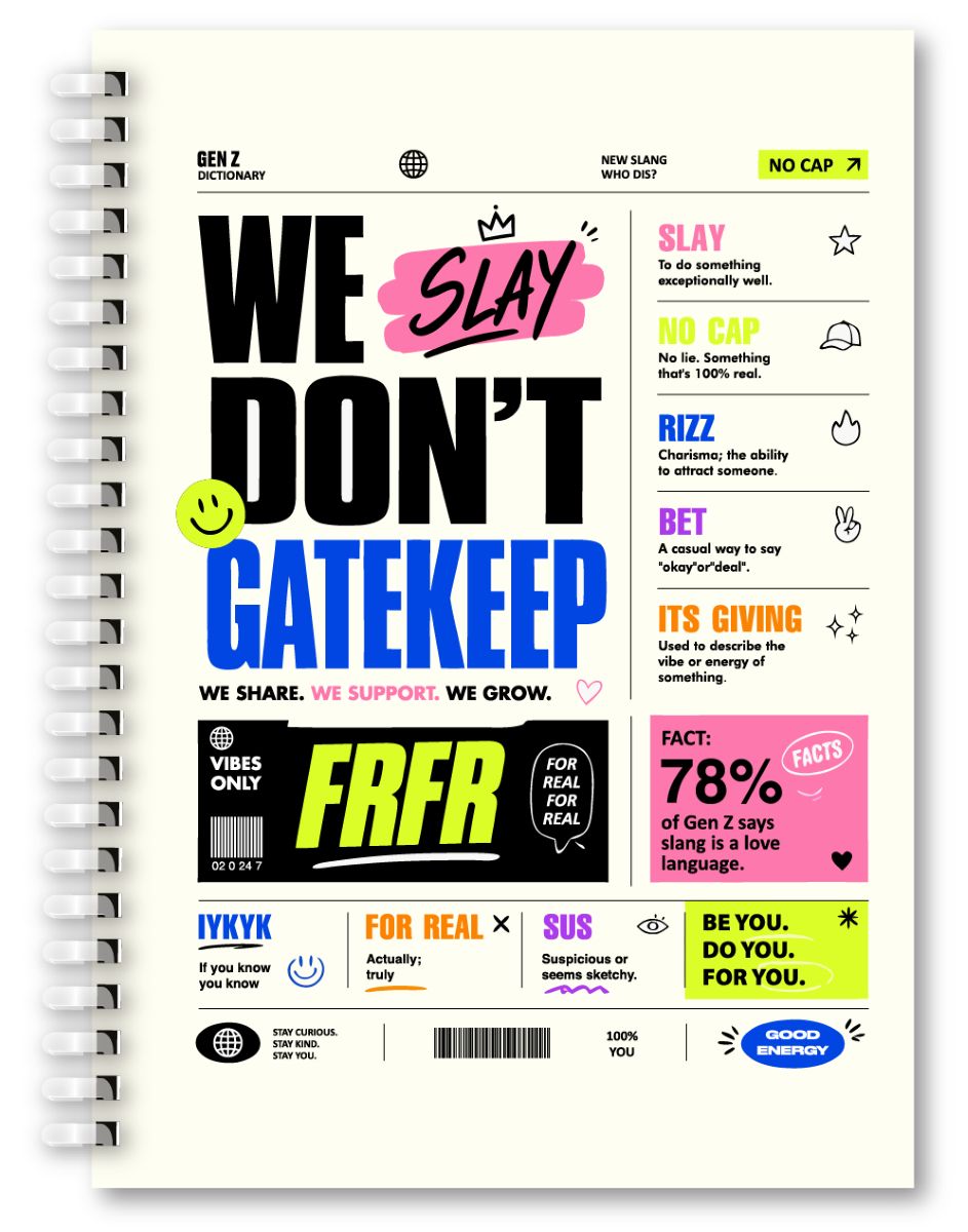 Undated Planner Notebook'26 A5 - Slang 