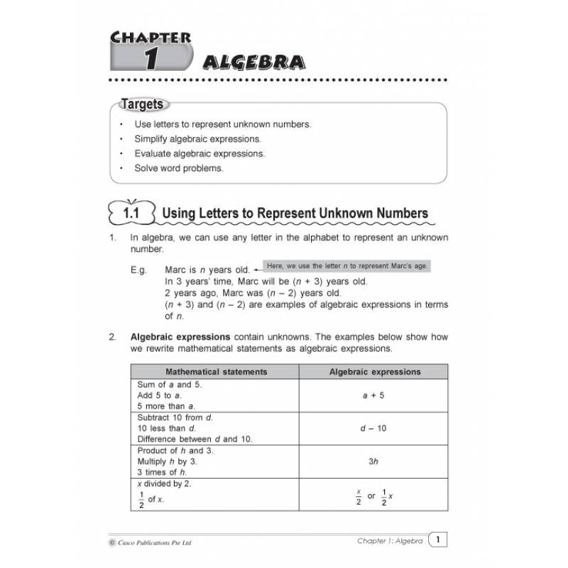 Primary Six Mathematics Tutor 6A