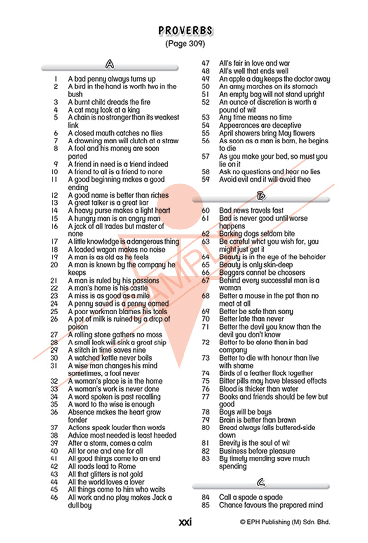 English Idioms & Proverbs (English - Chinese)