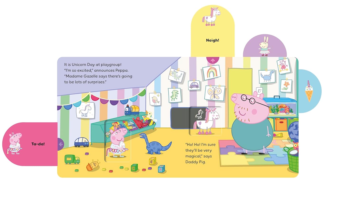 Peppa Pig: Unicorn Friends: A Pull-the-Tab Book (Boardbook)