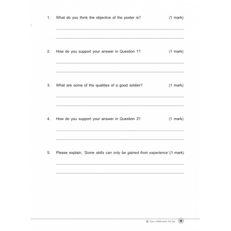 Lower Secondary Visual Text Comprehension