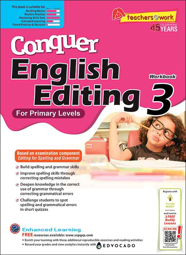 Primary 3 Conquer English Editing Workbook 3-3rd Edition