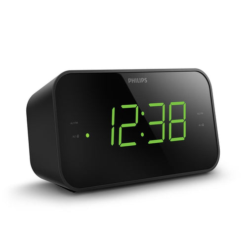 Philips Big Display Clock Radio & Alarm - Black