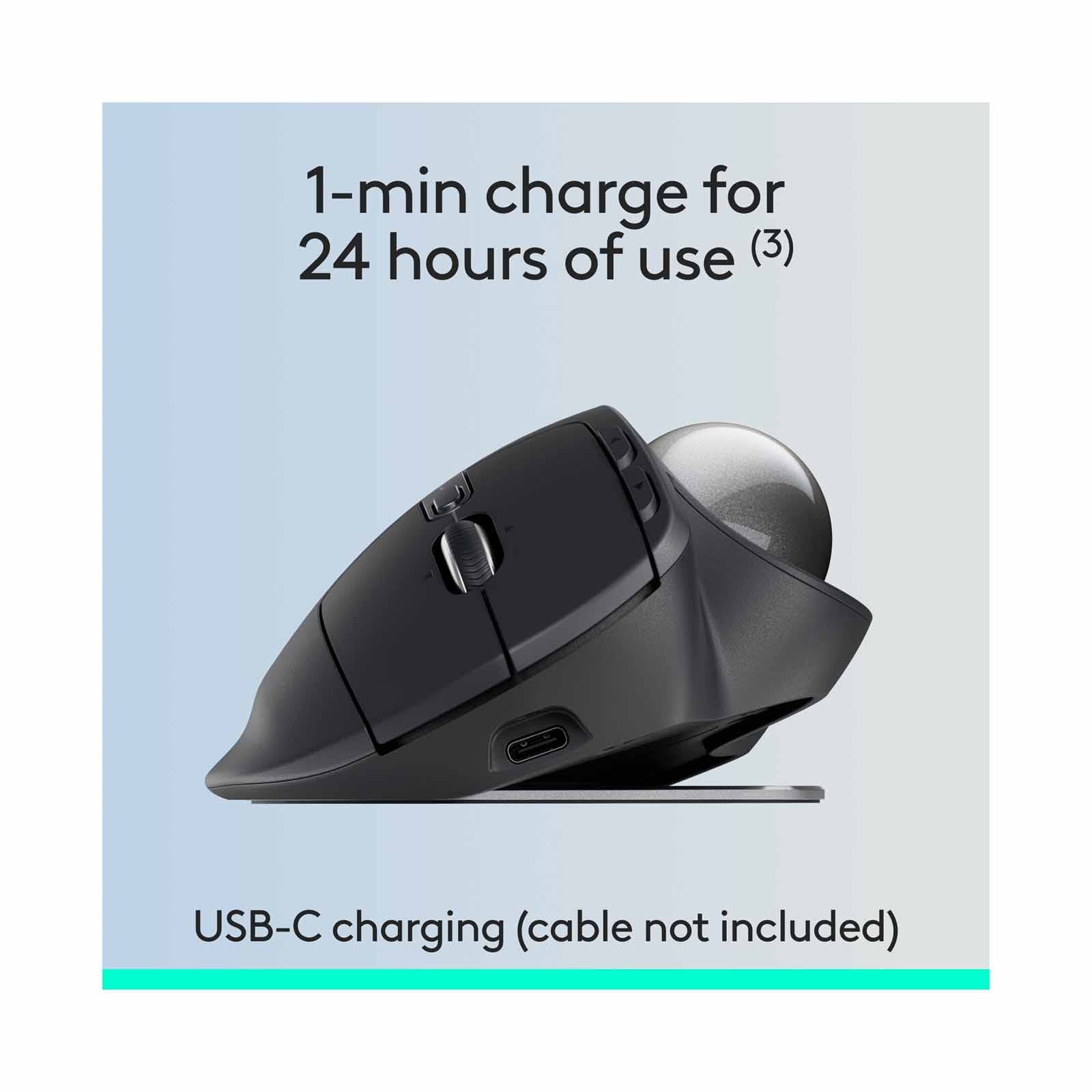 Logitech MX Ergo S - Wireless Trackball Mouse