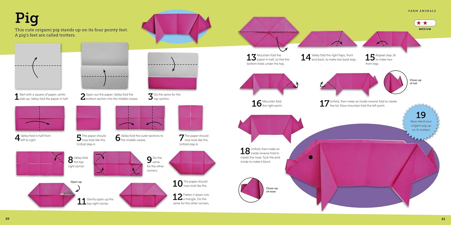 Origami: Includes a Book of Instructions and 120 Sheets of Origami Paper (Paperback)