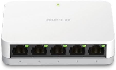 D-Link DGS-1005A 5-Port Gigabit Unmanaged Desktop Switch, 10/100/1000Mbps