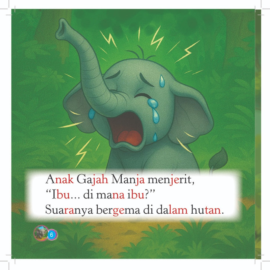 Siri Anak-anak Haiwan Comel : Anak Gajah Manja Tersesat Jalan