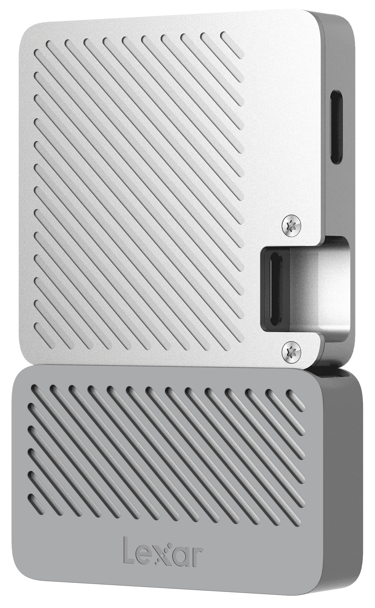 Lexar SL400 Professional Go 1TB Portable SSD with Hub Silver