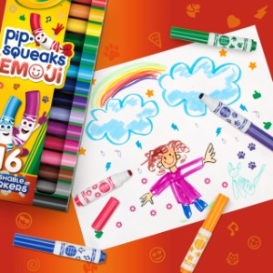 CRAYOLA W.PIP-SQUEAK EMOJI 16'S 588717