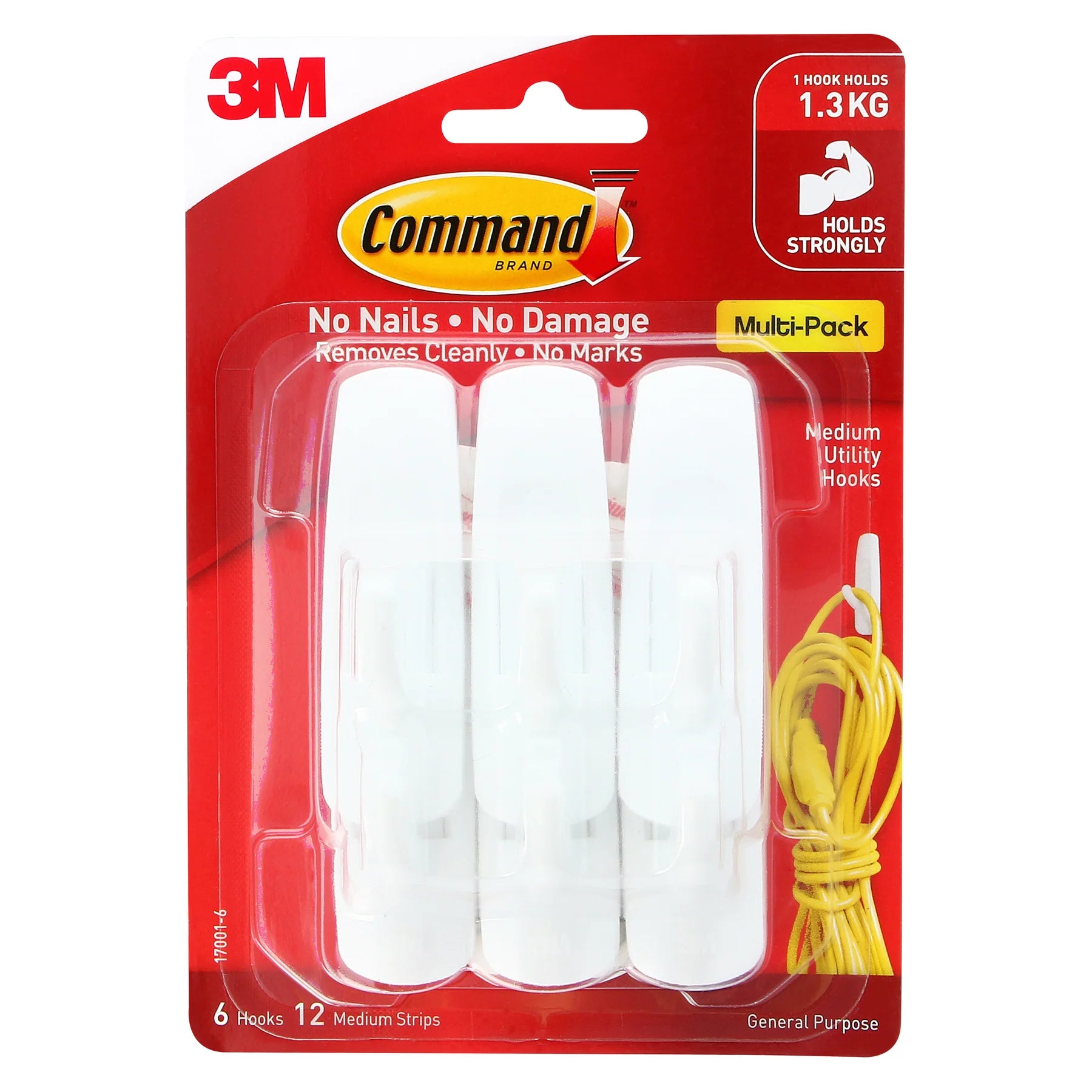 Command™ 17001VP Medium Hooks Value Pack