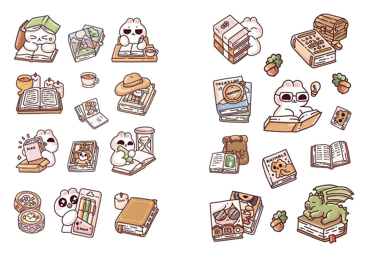 Cozy Books: A Cute 'n' Cozy Little Sticker Book: Over 200 stickers! (Paperback)