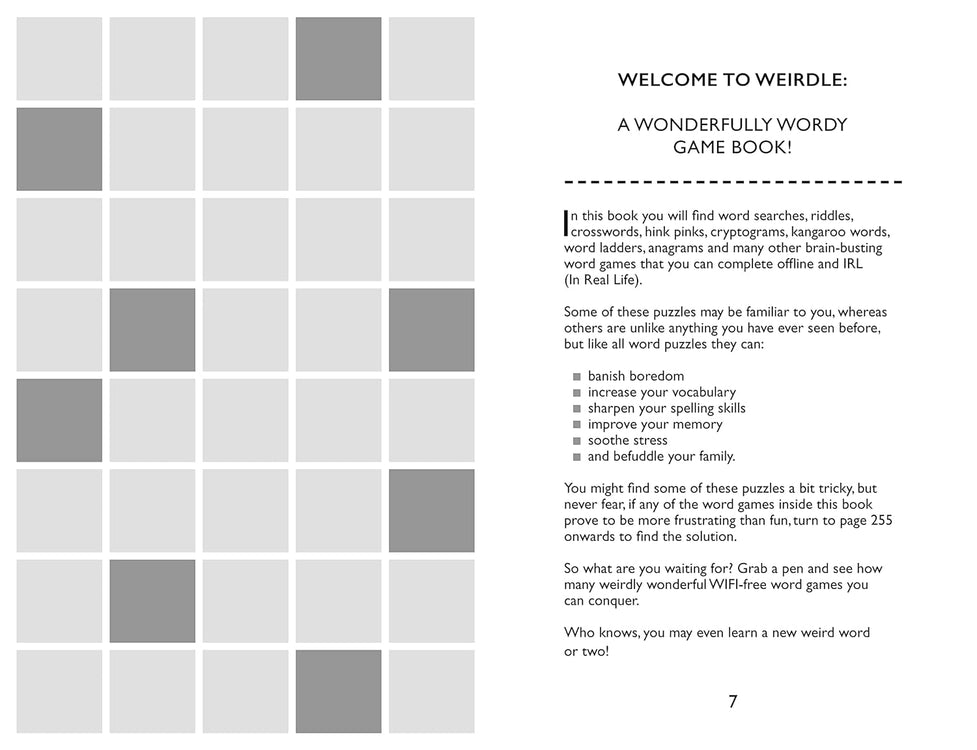Weirdle: A Wonderfully Wordy Game Book