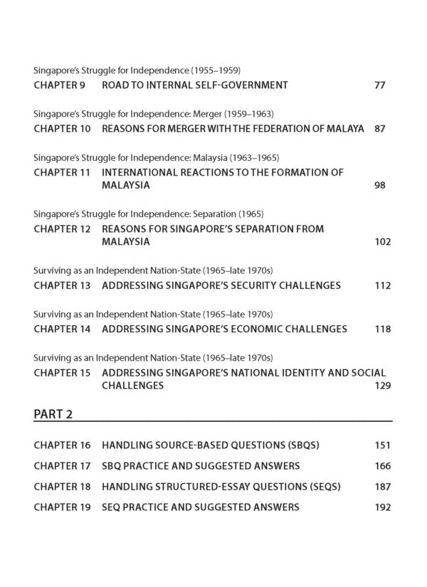 Key Guide Secondary 2 History Revision Notes with SBQ and SEQ Practice