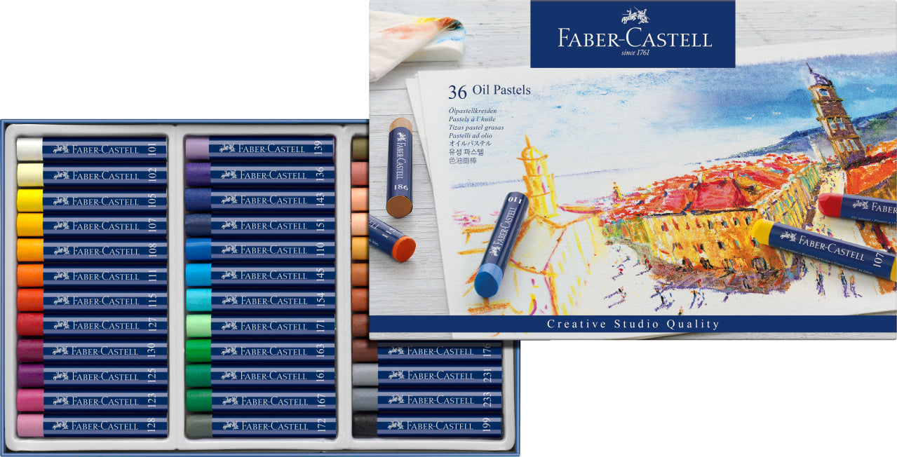 Faber-Castell Creative Studio Oil Pastels, Set of 36-127036